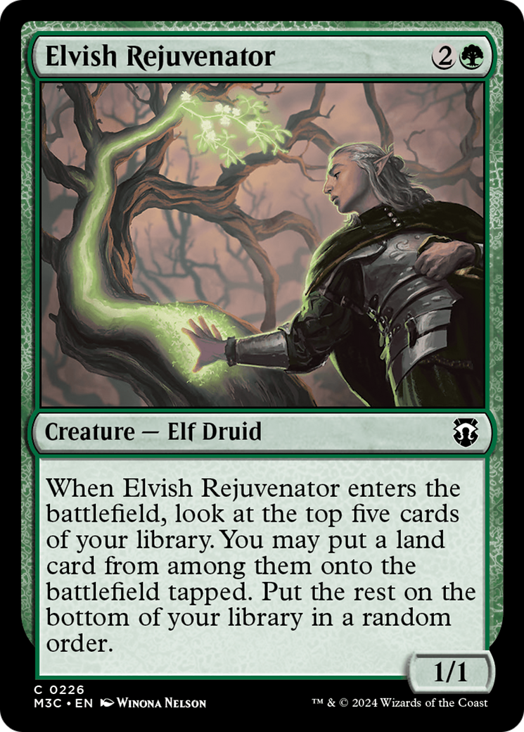 Elvish Rejuvenator (Ripple Foil) [Modern Horizons 3 Commander] | The Time Vault CA