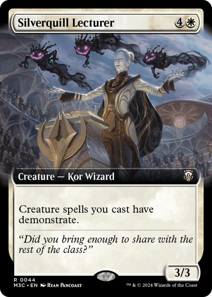 Silverquill Lecturer (Extended Art) (Ripple Foil) [Modern Horizons 3 Commander] | The Time Vault CA