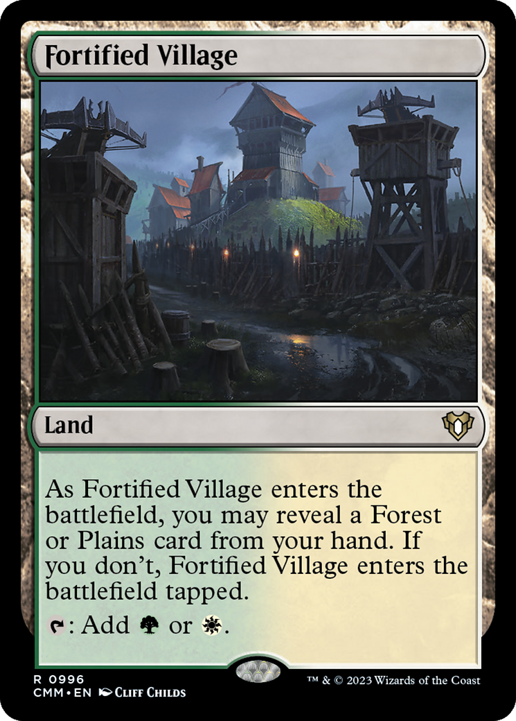 Fortified Village [Commander Masters] | The Time Vault CA