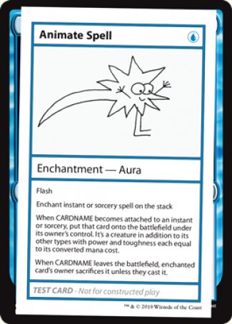 Animate Spell (2021 Edition) [Mystery Booster Playtest Cards] | The Time Vault CA