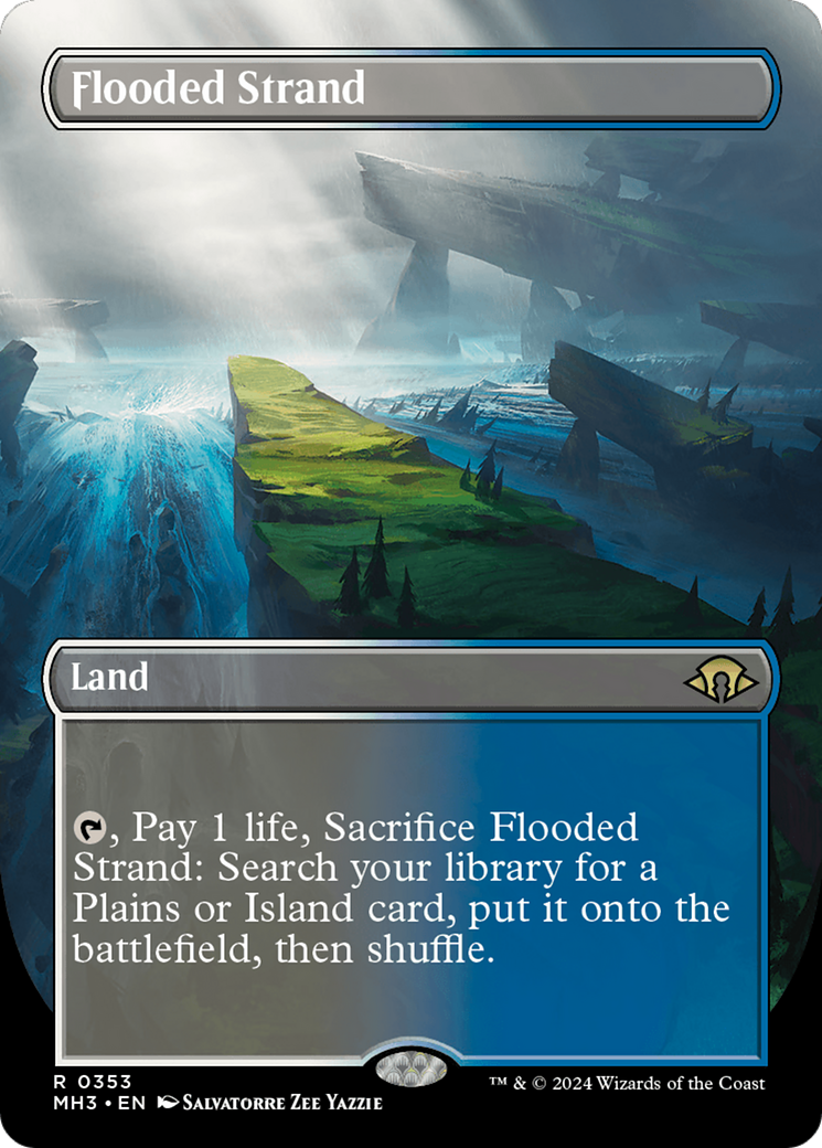 Flooded Strand (Borderless) [Modern Horizons 3] | The Time Vault CA