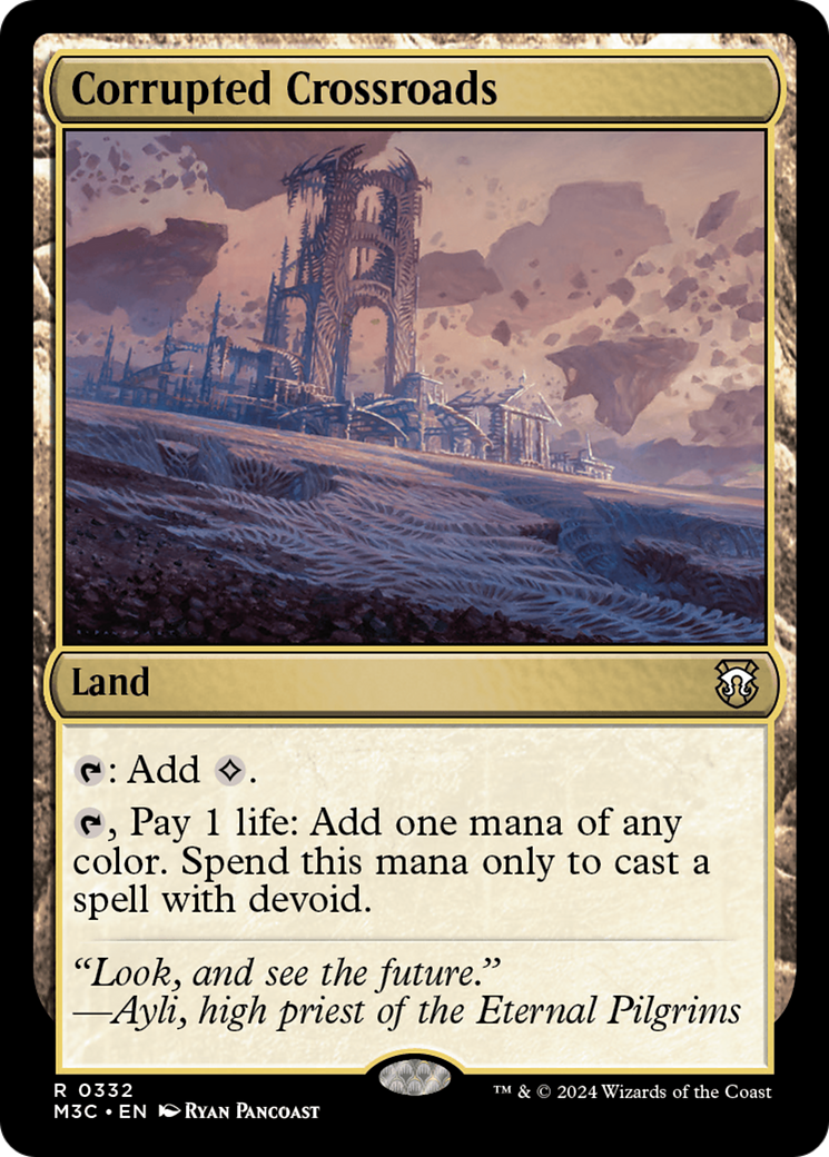 Corrupted Crossroads (Ripple Foil) [Modern Horizons 3 Commander] | The Time Vault CA