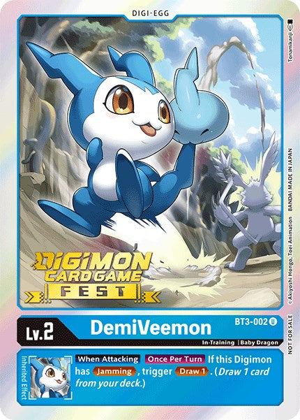 DemiVeemon [BT3-002] (Digimon Card Game Fest 2022) [Release Special Booster Promos] | The Time Vault CA