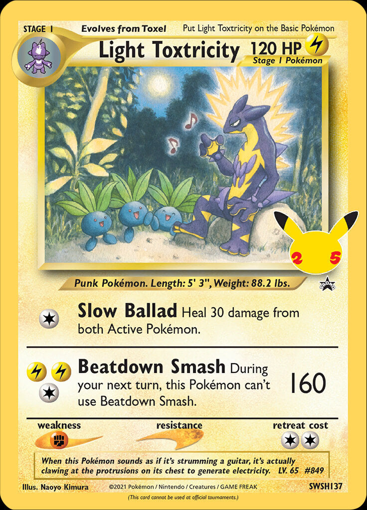 Light Toxtricity (SWSH137) (Jumbo Card) [Sword & Shield: Black Star Promos] | The Time Vault CA