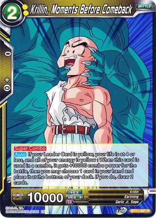 Krillin, Moments Before Comeback (BT11-097) [Vermilion Bloodline] | The Time Vault CA