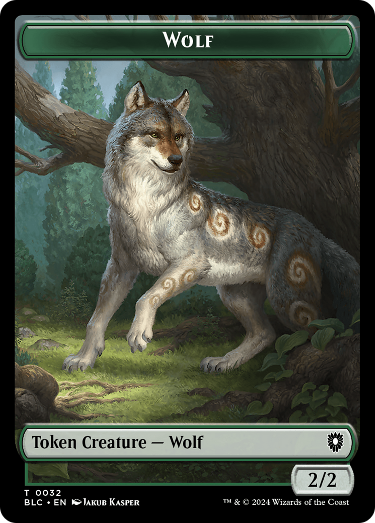 Goat // Wolf (032) Double-Sided Token [Bloomburrow Commander Tokens] | The Time Vault CA