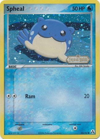 Spheal (65/92) (Stamped) [EX: Legend Maker] | The Time Vault CA