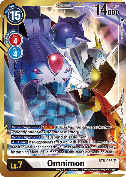 Omnimon [BT5-086] (Alternate Art - Nakano Haito) [Battle of Omni] | The Time Vault CA