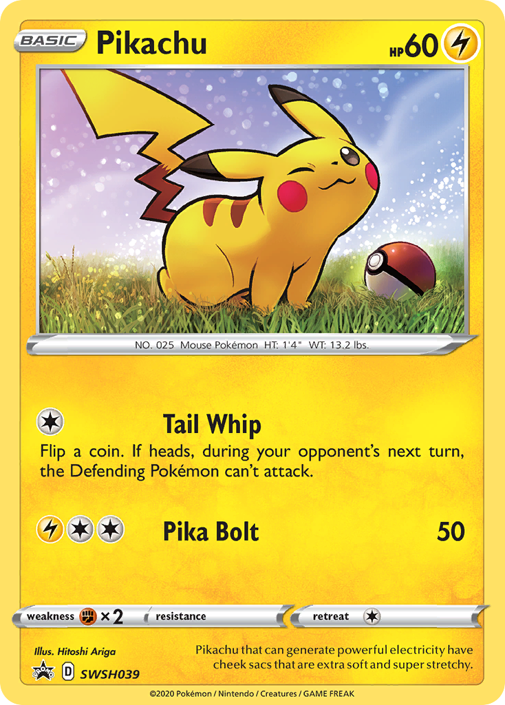 Pikachu (SWSH039) [Sword & Shield: Black Star Promos] | The Time Vault CA