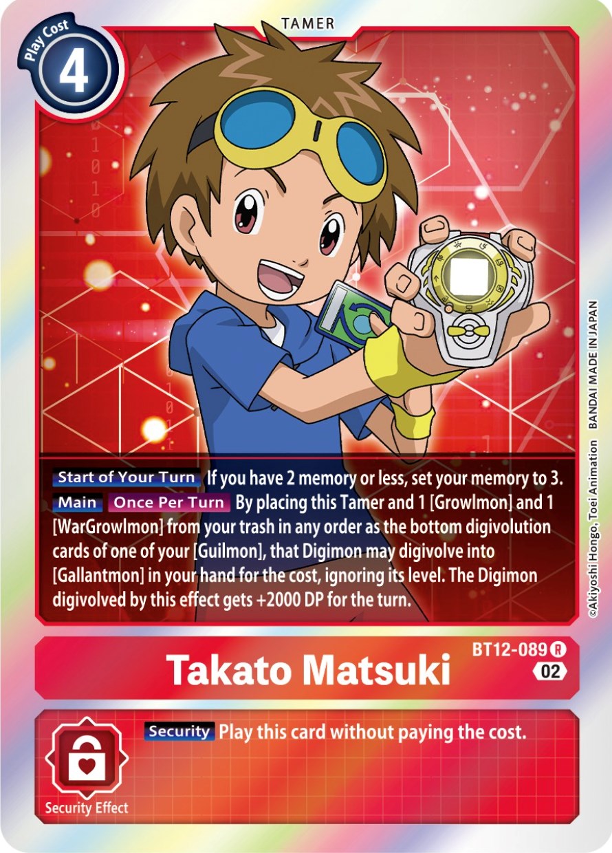 Takato Matsuki [BT12-089] [Across Time] | The Time Vault CA