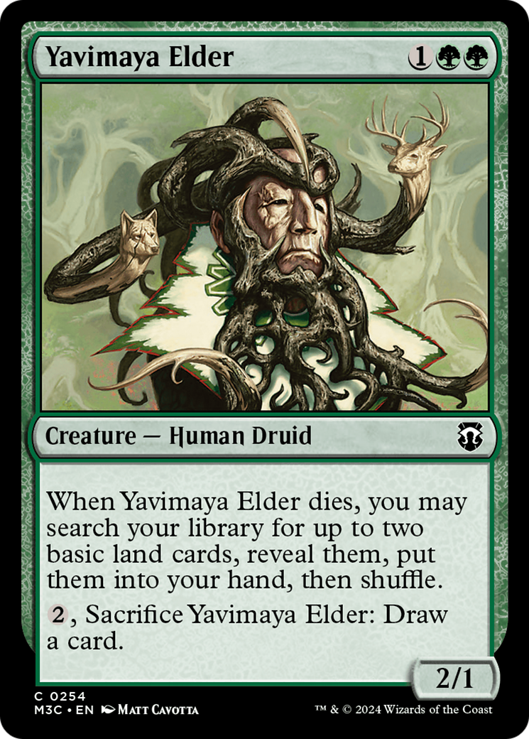 Yavimaya Elder (Ripple Foil) [Modern Horizons 3 Commander] | The Time Vault CA