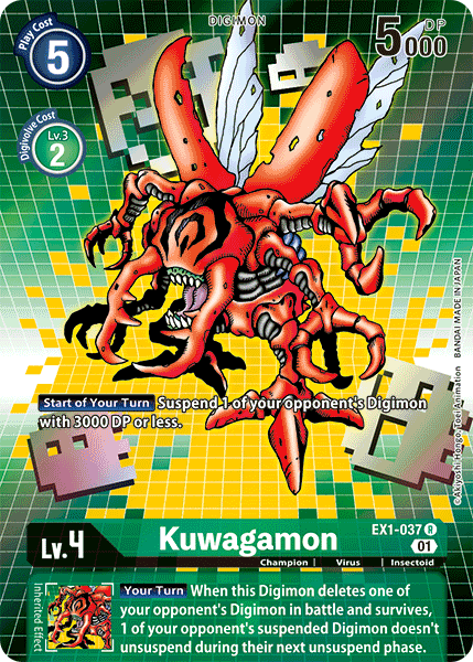 Kuwagamon [EX1-037] (Alternate Art) [Classic Collection] | The Time Vault CA