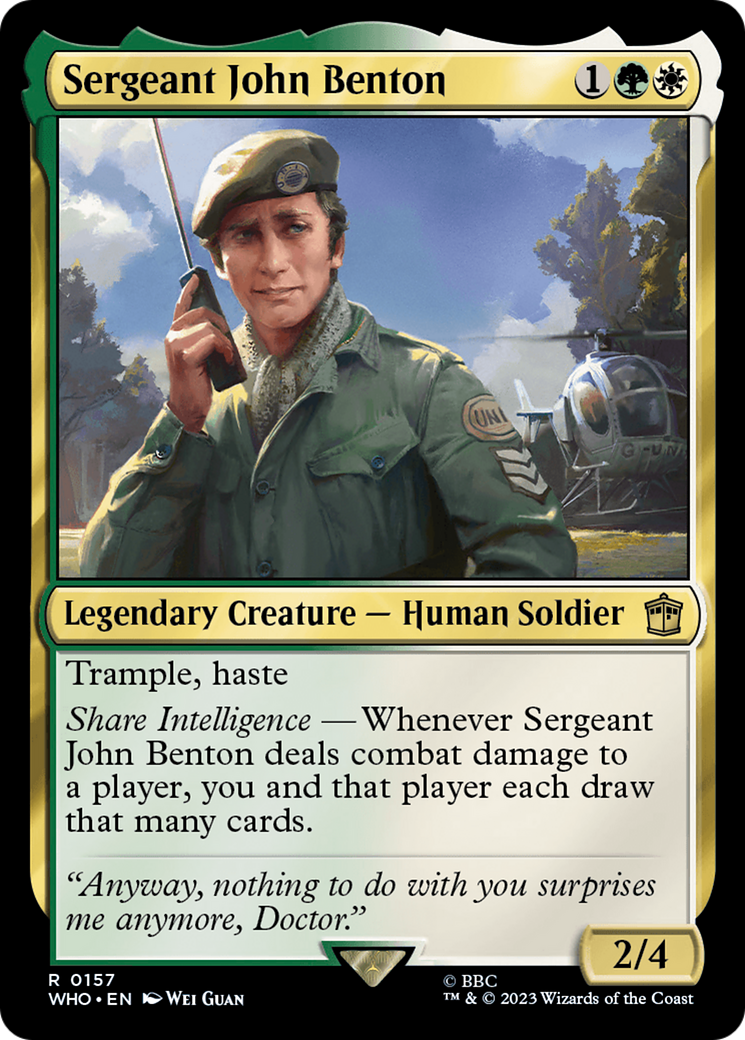 Sergeant John Benton [Doctor Who] | The Time Vault CA