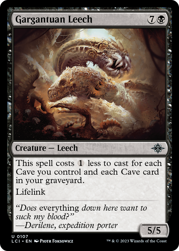 Gargantuan Leech [The Lost Caverns of Ixalan] | The Time Vault CA