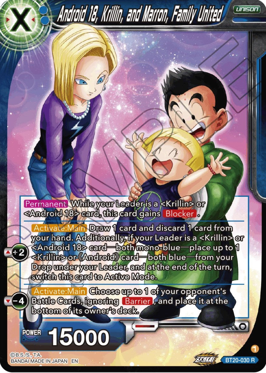 Android 18, Krillin, and Maron, Family United (BT20-030) [Power Absorbed] | The Time Vault CA
