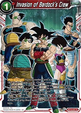 Invasion of Bardock's Crew (Rare) (BT13-027) [Supreme Rivalry] | The Time Vault CA