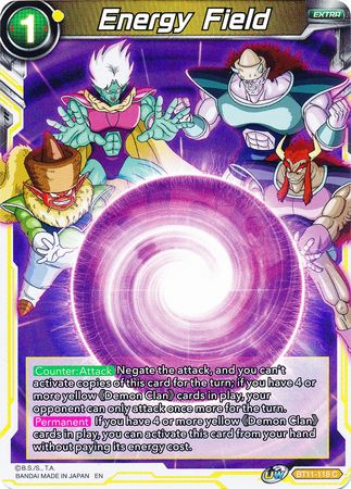 Energy Field (BT11-118) [Vermilion Bloodline 2nd Edition] | The Time Vault CA