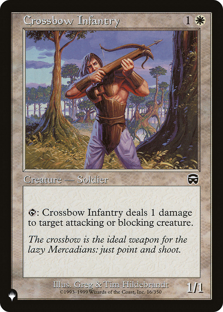 Crossbow Infantry [The List] | The Time Vault CA
