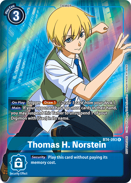 Thomas H. Norstein [BT4-093] (Buy-A-Box Promo) [Great Legend Promos] | The Time Vault CA