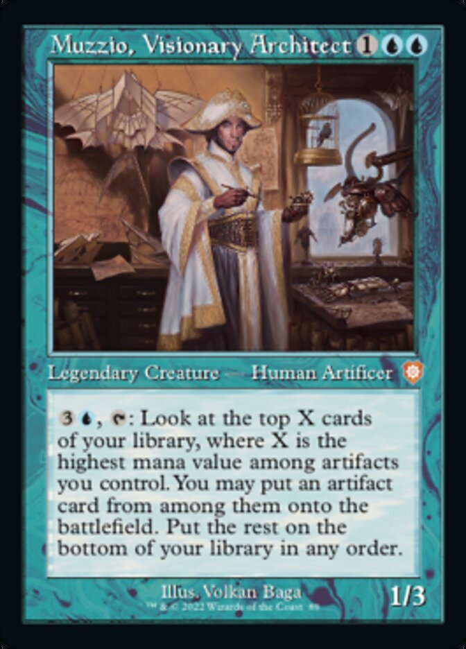 Muzzio, Visionary Architect (Retro) [The Brothers' War Commander] | The Time Vault CA