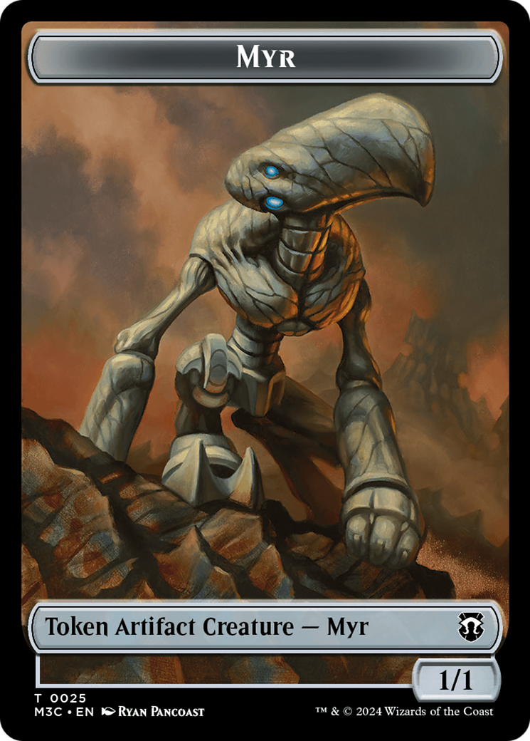 Construct // Myr Double-Sided Token [Modern Horizons 3 Commander Tokens] | The Time Vault CA