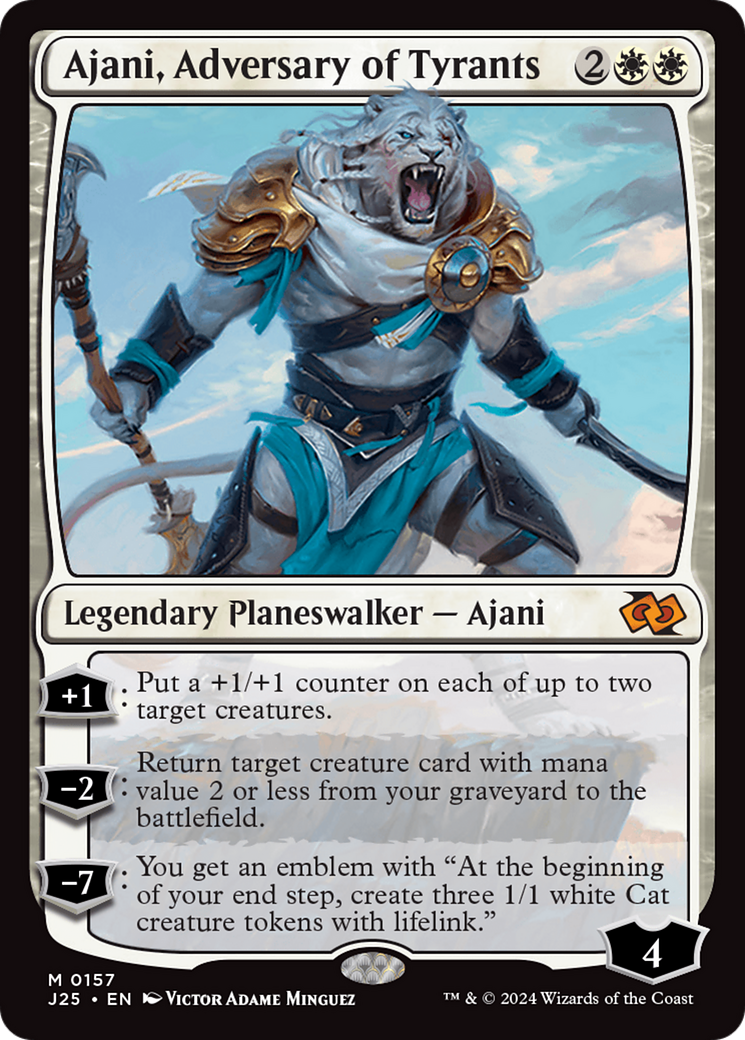 Ajani, Adversary of Tyrants [Foundations Jumpstart] | The Time Vault CA