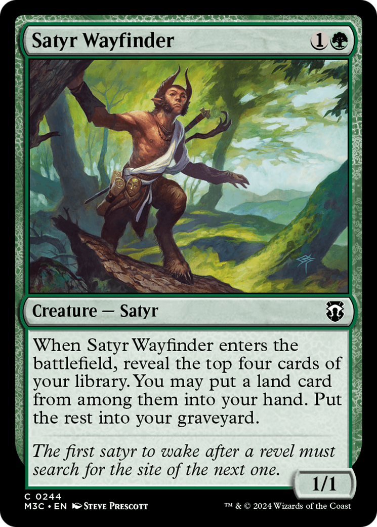 Satyr Wayfinder (Ripple Foil) [Modern Horizons 3 Commander] | The Time Vault CA