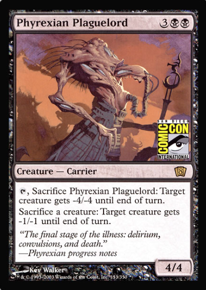 Phyrexian Plaguelord (San Diego Comic Con Oversized) [Oversize Cards] | The Time Vault CA