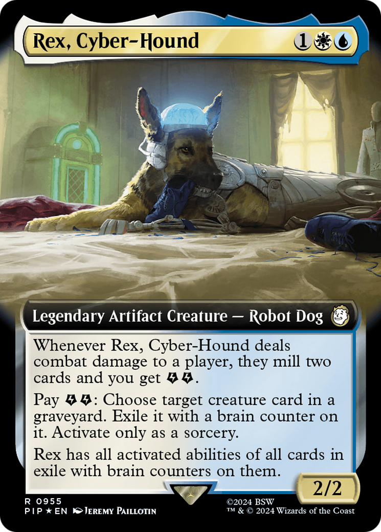 Rex, Cyber-Hound (Extended Art) (Surge Foil) [Fallout] | The Time Vault CA