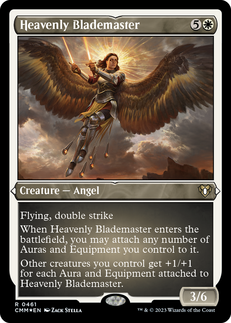 Heavenly Blademaster (Foil Etched) [Commander Masters] | The Time Vault CA