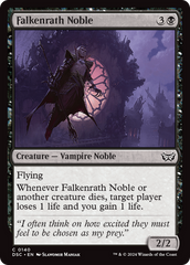 Falkenrath Noble [Duskmourn: House of Horror Commander] | The Time Vault CA