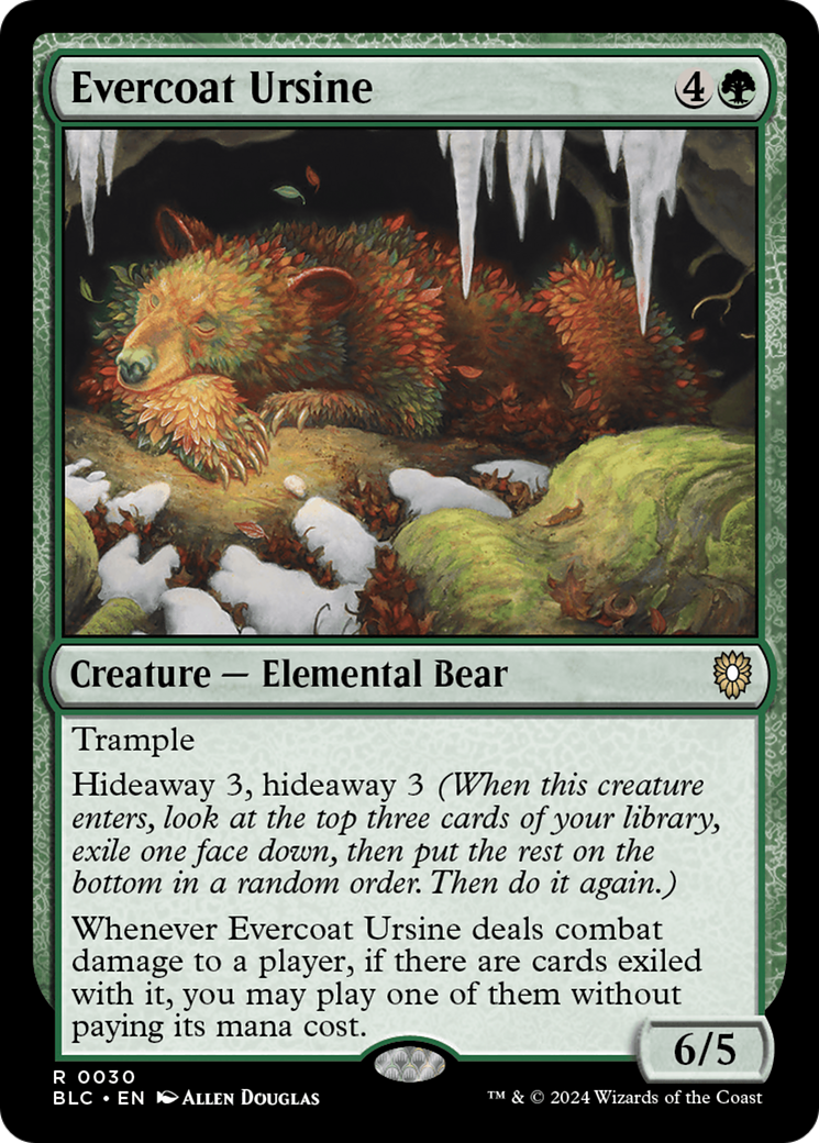 Evercoat Ursine [Bloomburrow Commander] | The Time Vault CA