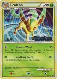 Leafeon (17/90) (Prerelease Promo) [Staff] [Nintendo: Black Star Promos] | The Time Vault CA