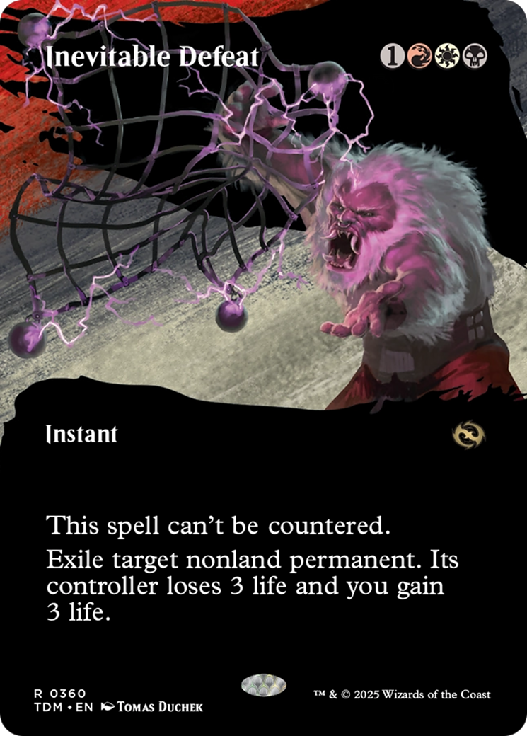 Inevitable Defeat (Borderless) [Tarkir: Dragonstorm] | The Time Vault CA
