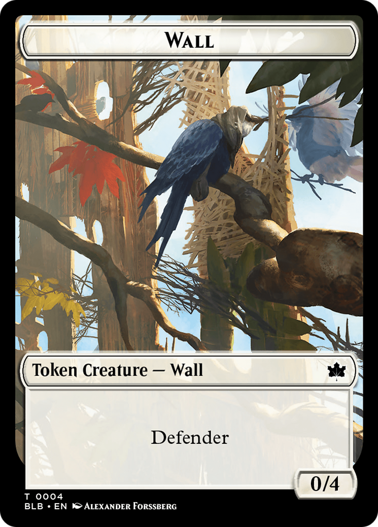 Wall // Intrepid Rabbit Double-Sided Token [Bloomburrow Tokens] | The Time Vault CA