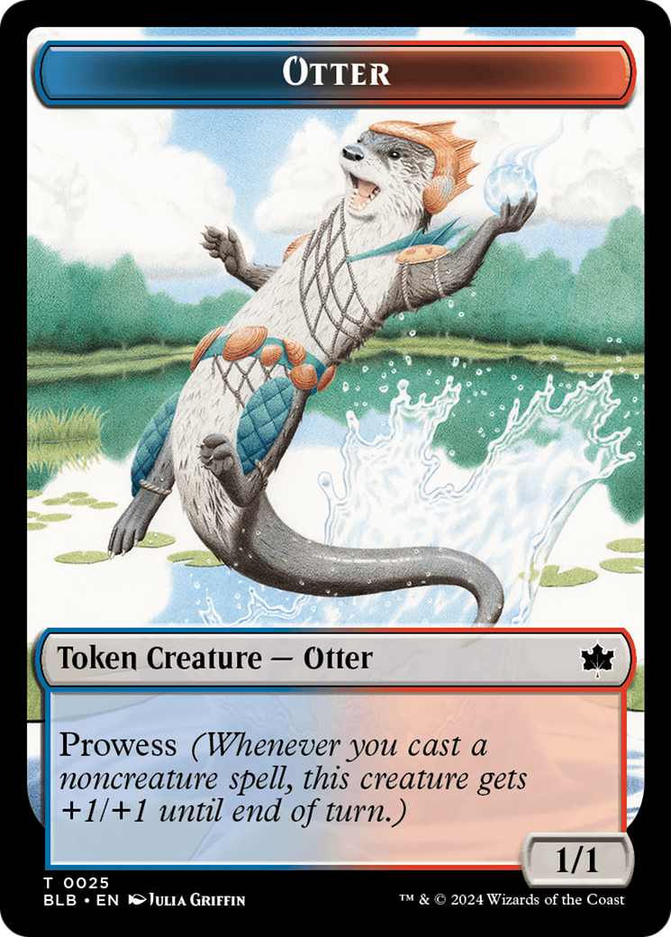 Otter // Thornplate Intimidator Double-Sided Token [Bloomburrow Tokens] | The Time Vault CA