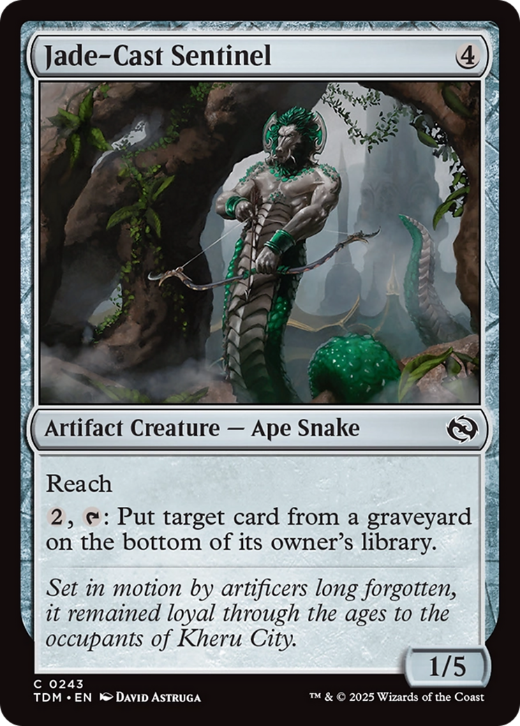 Jade-Cast Sentinel [Tarkir: Dragonstorm] | The Time Vault CA