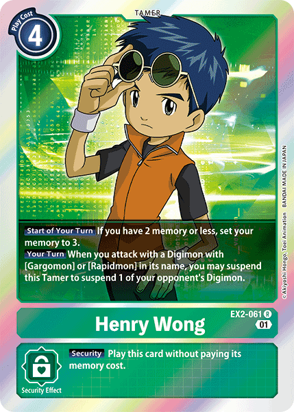 Henry Wong [EX2-061] [Digital Hazard] | The Time Vault CA