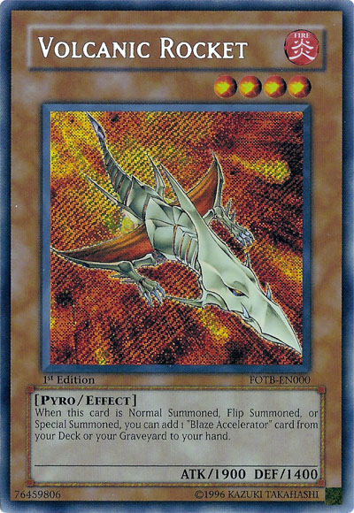 Volcanic Rocket [FOTB-EN000] Secret Rare | The Time Vault CA