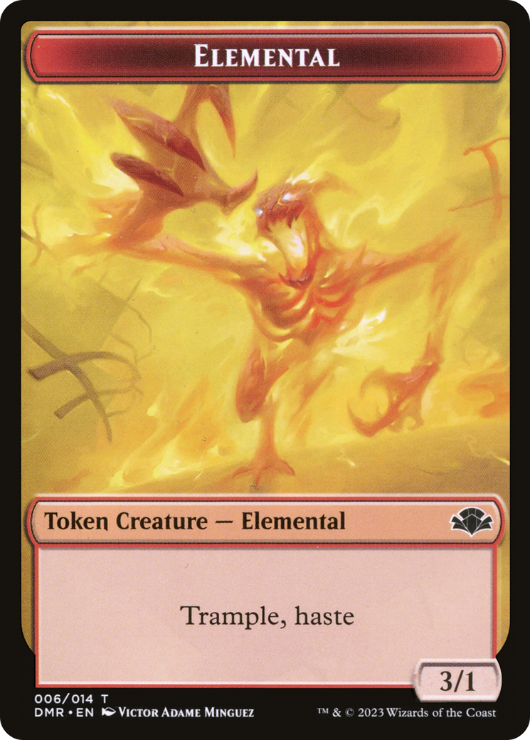 Elemental Token [Dominaria Remastered Tokens] | The Time Vault CA