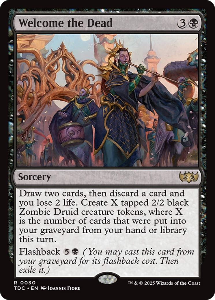 Welcome the Dead [Tarkir: Dragonstorm Commander] | The Time Vault CA