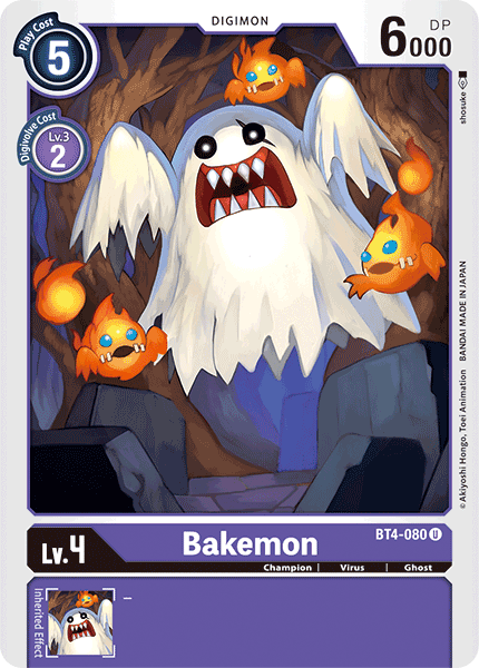 Bakemon [BT4-080] [Great Legend] | The Time Vault CA