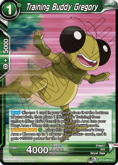 Training Buddy Gregory (BT15-083) [Saiyan Showdown] | The Time Vault CA