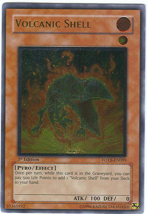 Volcanic Shell [FOTB-EN009] Ultimate Rare | The Time Vault CA