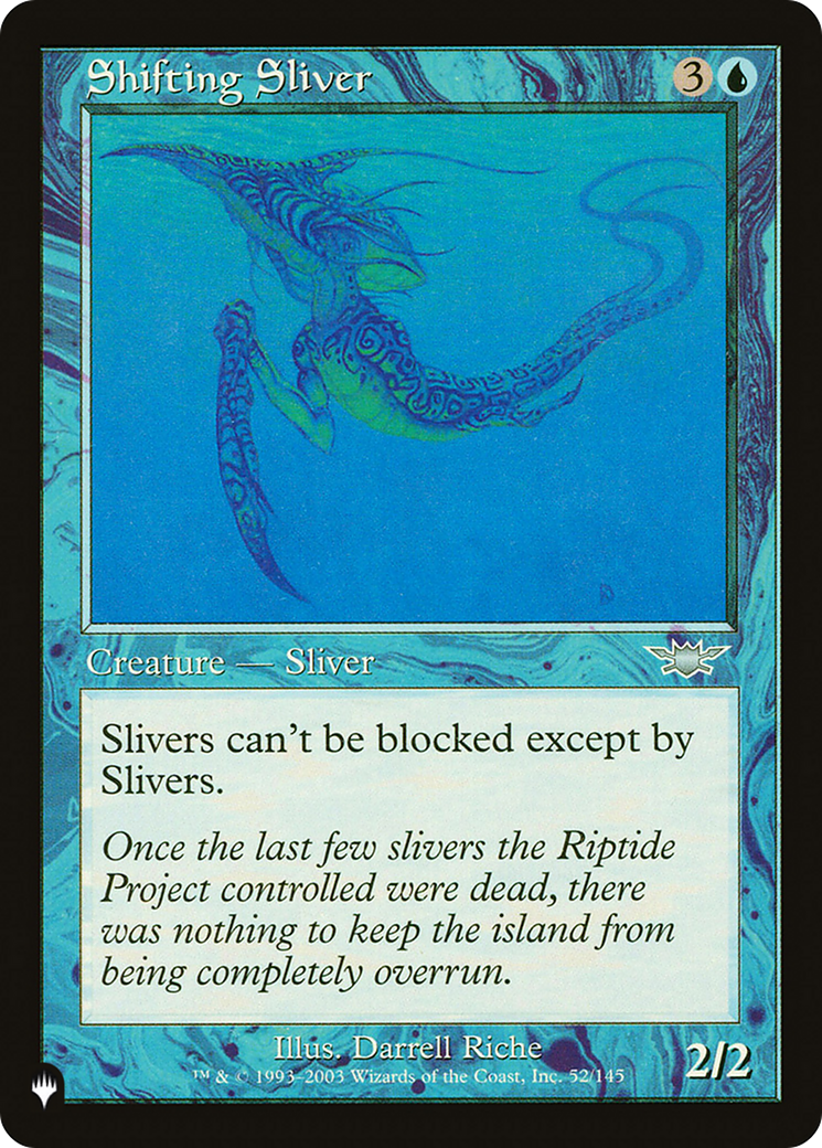 Shifting Sliver [The List] | The Time Vault CA