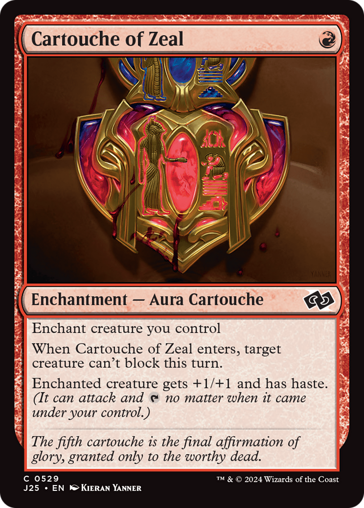 Cartouche of Zeal [Foundations Jumpstart] | The Time Vault CA