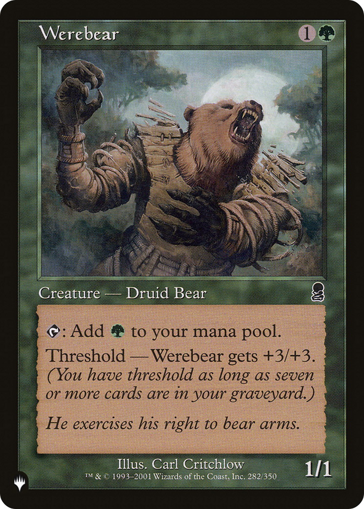 Werebear [The List] | The Time Vault CA