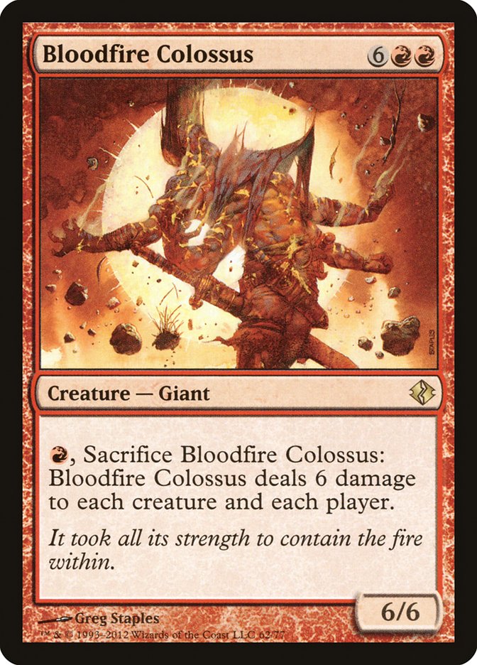 Bloodfire Colossus [Duel Decks: Venser vs. Koth] | The Time Vault CA