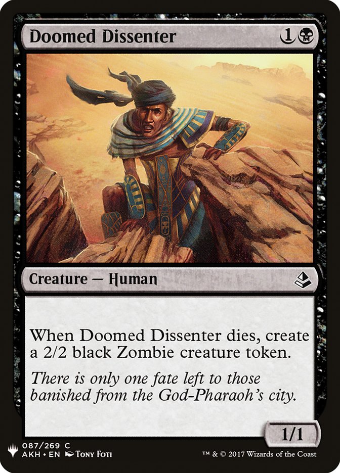 Doomed Dissenter [Mystery Booster] | The Time Vault CA