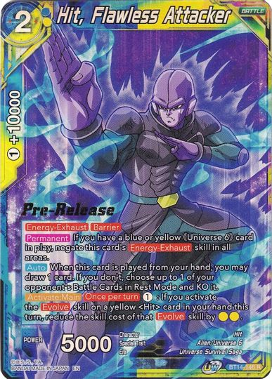 Hit, Flawless Attacker (BT14-146) [Cross Spirits Prerelease Promos] | The Time Vault CA